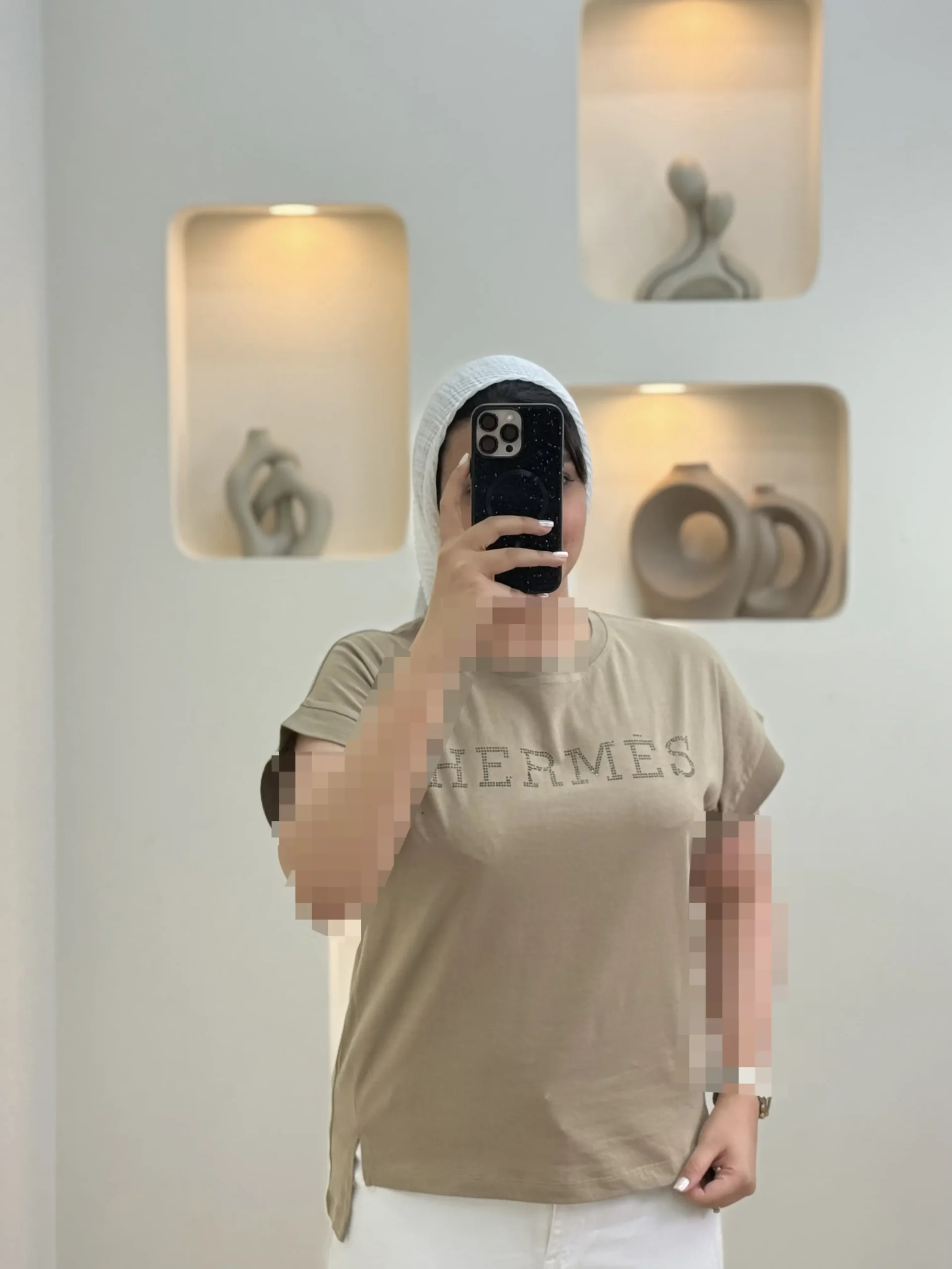 تاپ آستین دوبل (Hermes)-11845 - سبز صدری