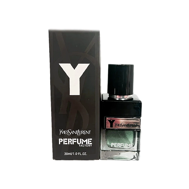 ادکلن مینیاتوری مردانه ایو سن لوران برند پرفیوم فکتوری حجم ۳۰ میل Yvies Sant Lurent Perfume Factory