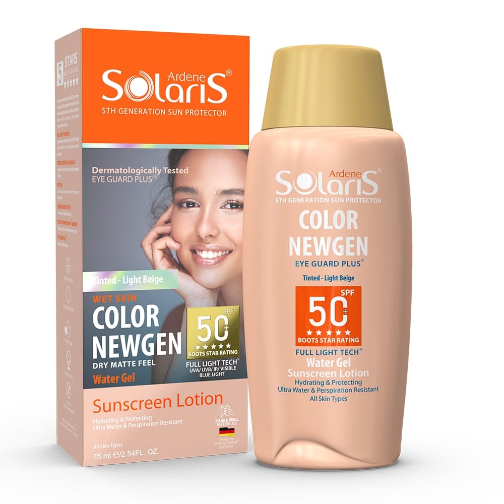 لوسیون ضد آفتاب کالر نیوژن SPF50 آردن سولاریس بژ روشن