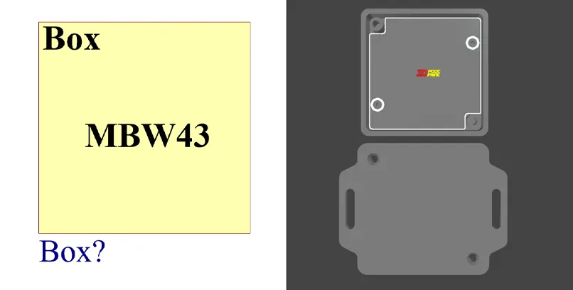 فوت پرینت و 3 بعدی باکس MBW43