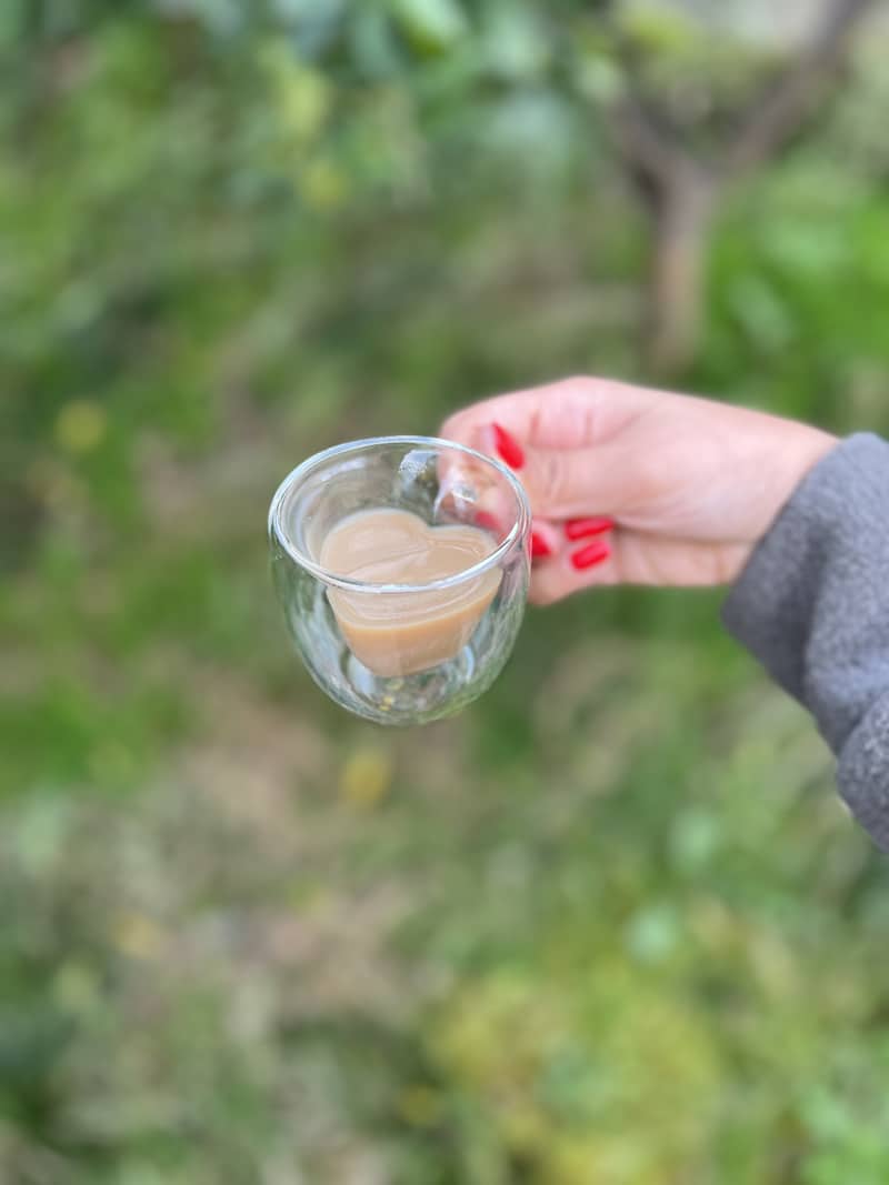 ماگ پیرکس دوجداره قلبی سایز کوچک آنتی شوک