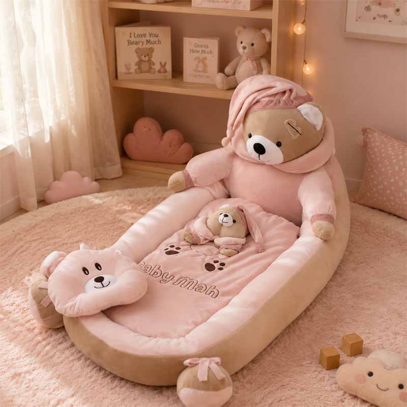 تشک گارددار خرس تدی رنگ کرم