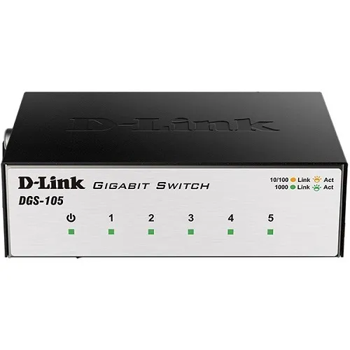 سوییچ 5 پورت گیگابیت و دسکتاپ دی-لینک مدل DGS-105