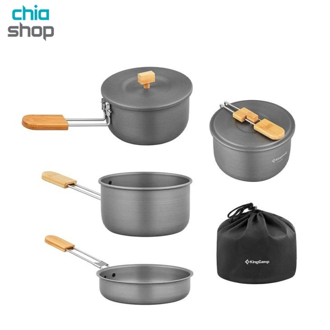 ست قابلمه کینگ کمپ KA2126_MEDIUMGREY KingCamp