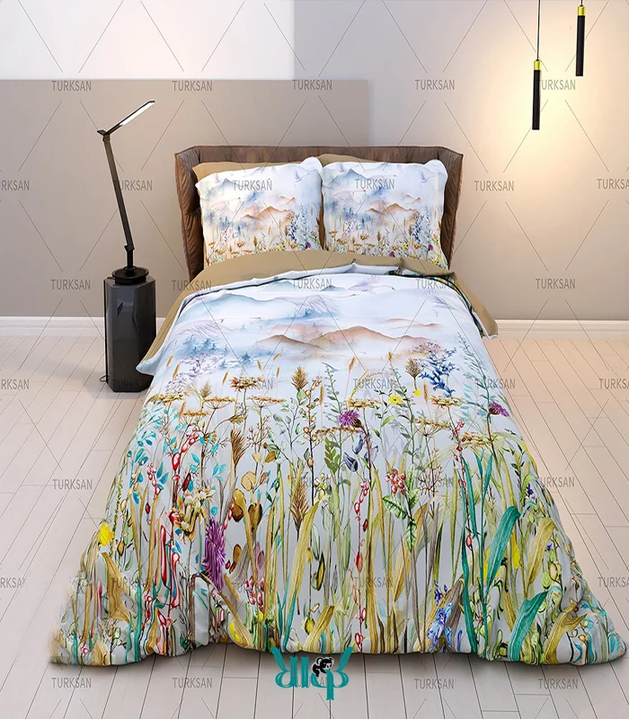 روتختی سفید طرح طبیعت کد d376