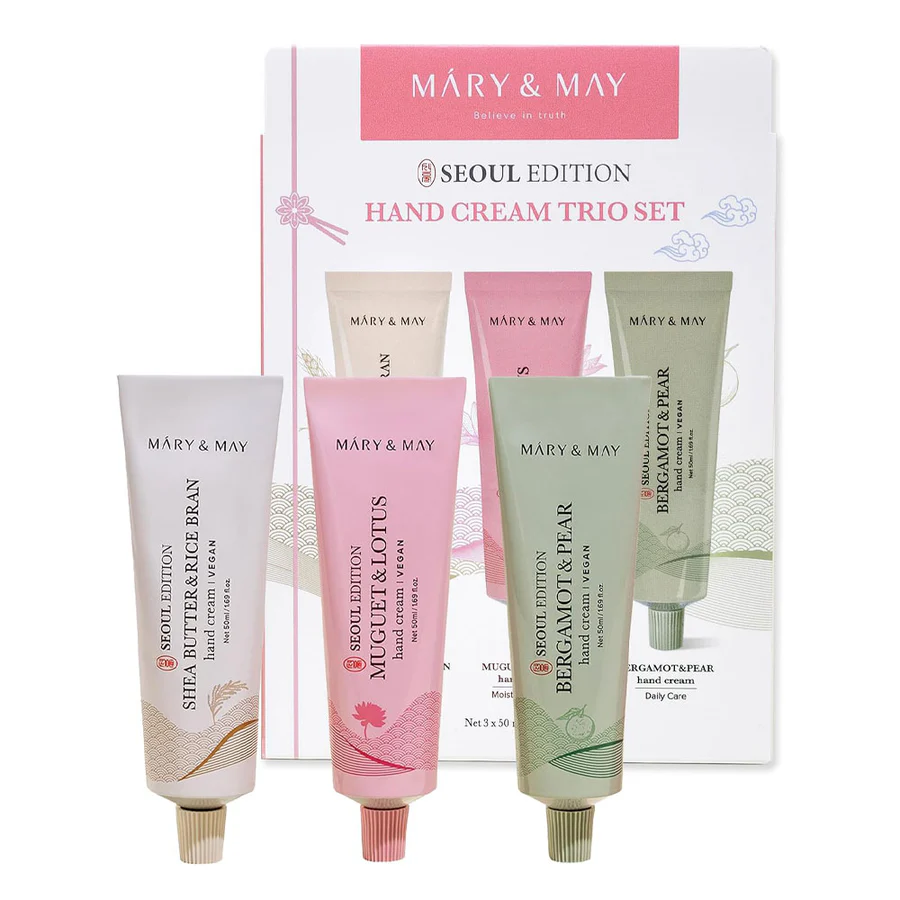 کرم دست 3 گانه سئول ادیشن مری اند می (پک 3عددی و تک جدا شده از پک)_ Mary&May Seoul Edition Hand Cream Trio Set
