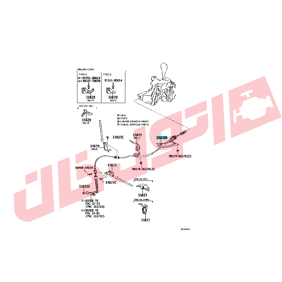 سیم تعویض دنده کرولا مدل 2013-2009