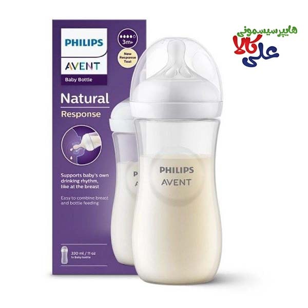 شیشه شیر 330 میل فیلیپس اونت مدل ریسپانس
