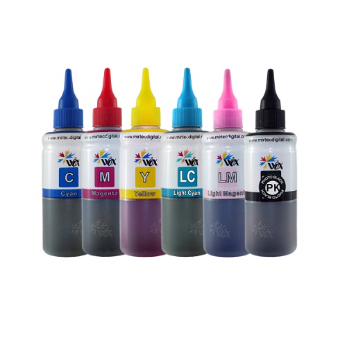 جوهر 100ml وکس شش رنگ اپسون Wox Ink CMYLCLMK 100ml Epson