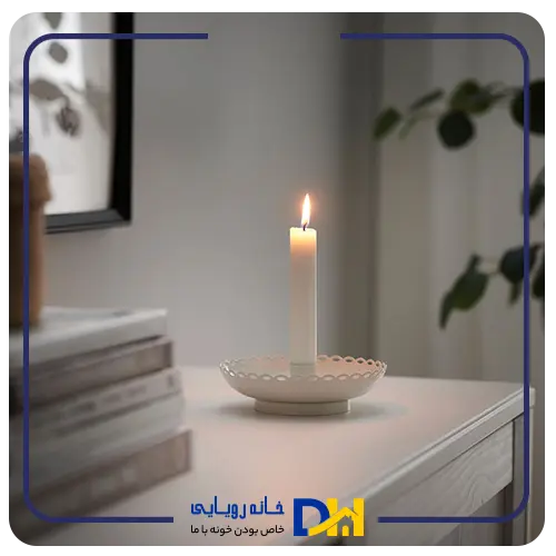 شمعدان تک شاخه لعابی ایکیا TURTURDUVA