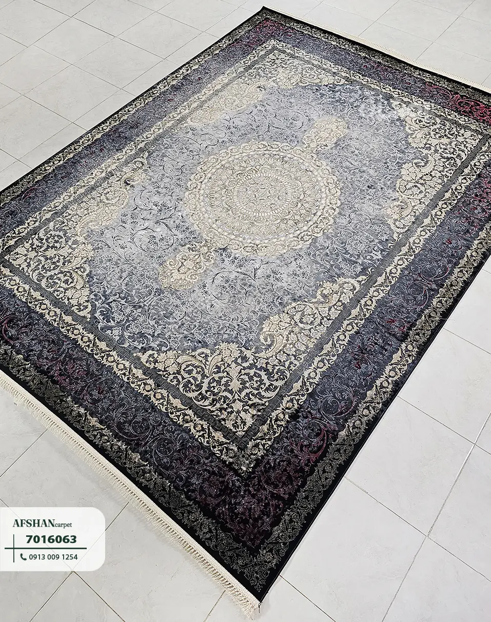 فرش 700 شانه آکرلیک طرح ورساچه کد 7016063 لیا