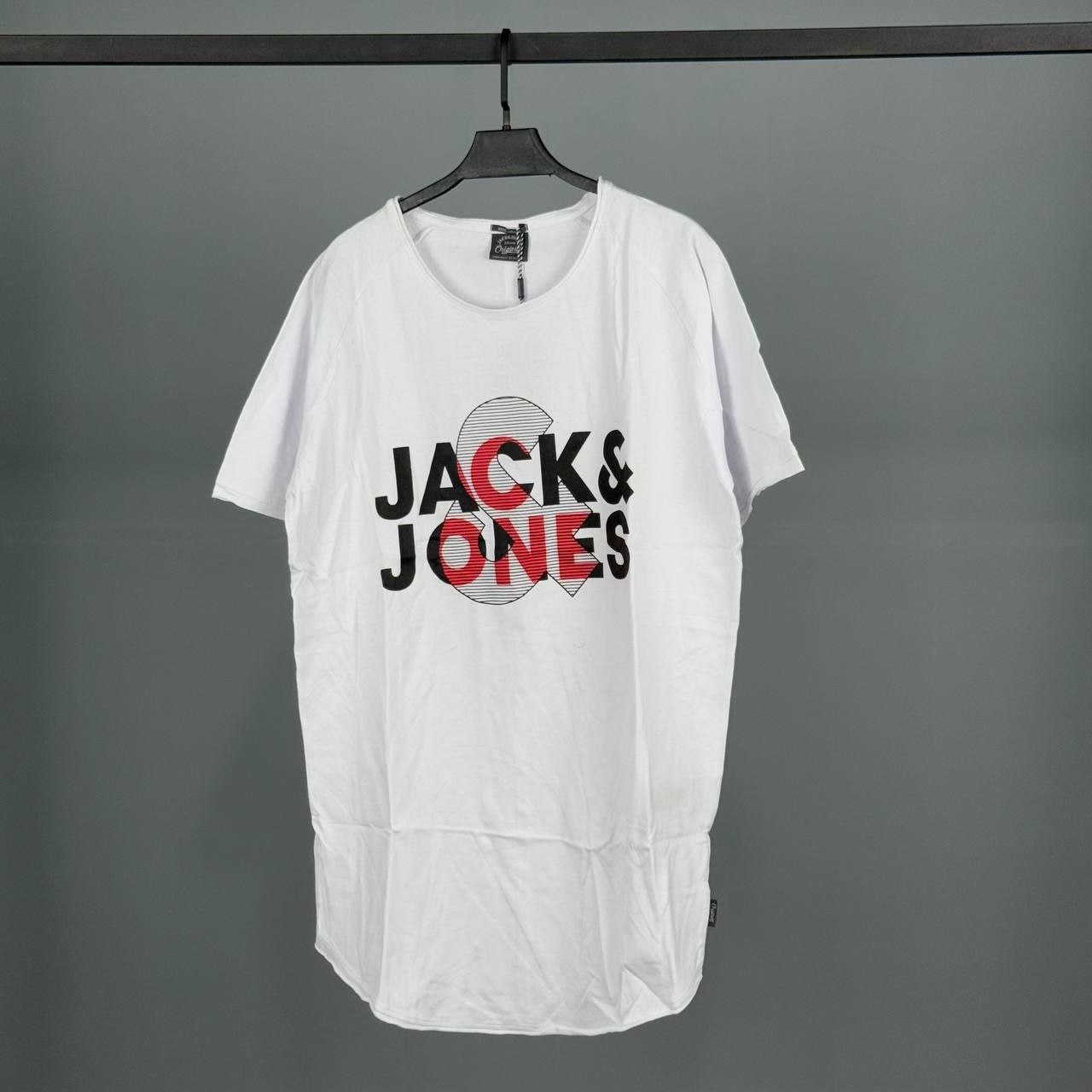 تیشرت یونیسیکس نخی سفید برند جک اند جونز(JACK&amp;JONES) کد ۱۷۲۹