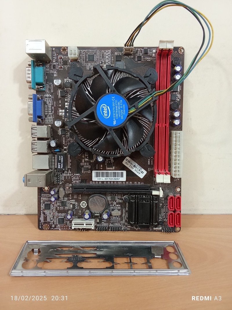باندل مادربرد(DDR3)AFOXمدلAFOX H61-MA-استوک