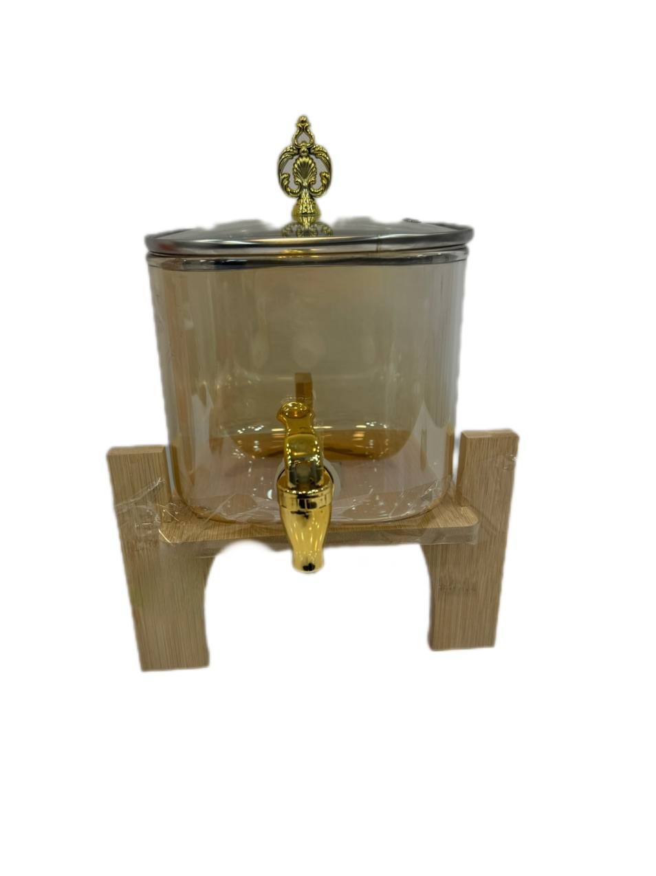 کلمن شیشه ای پایه چوبی 3.2 لیتر مدلFXBT-32