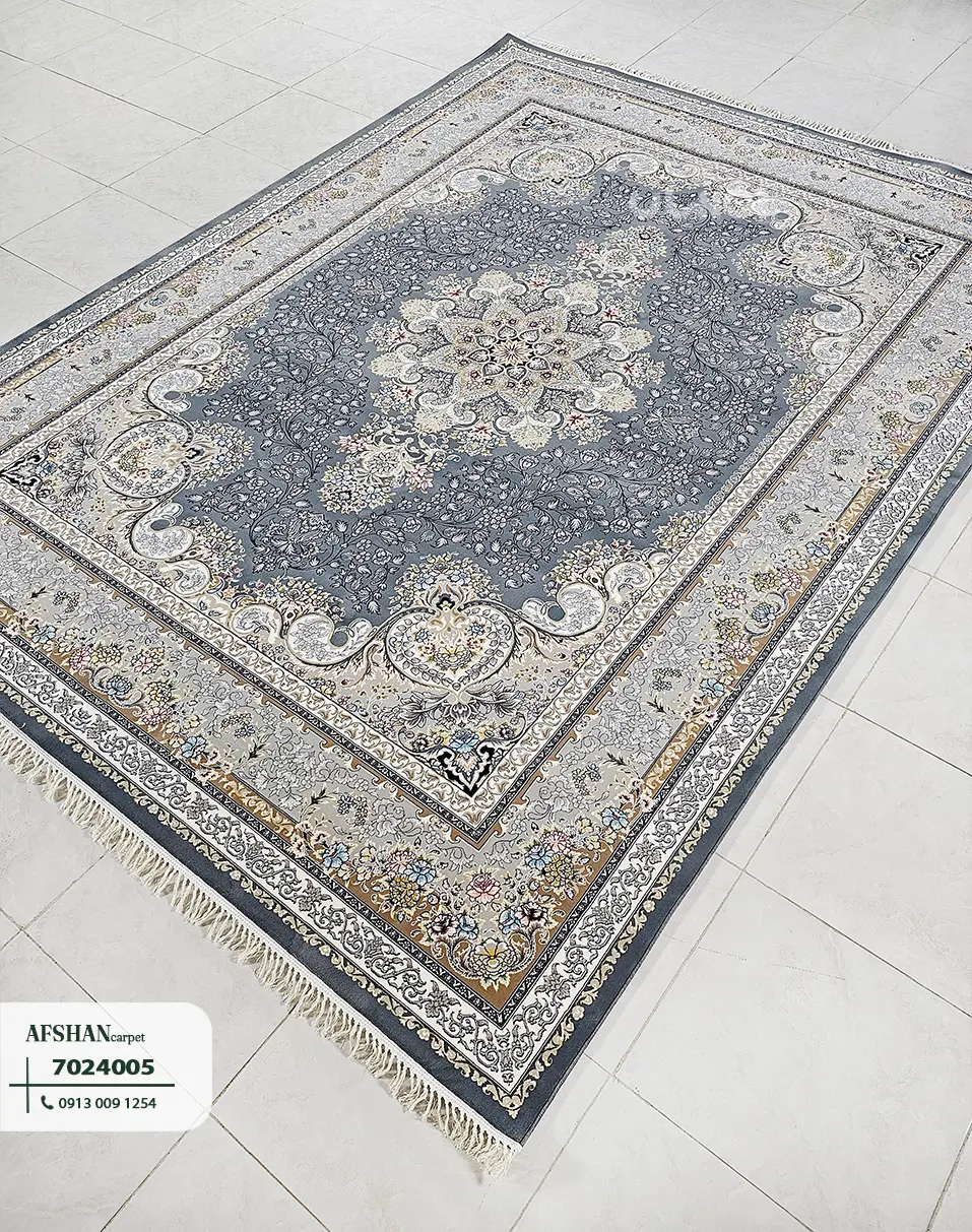 فرش 700 شانه آکرلیک طرح حدیث کد 7024005 آرزو