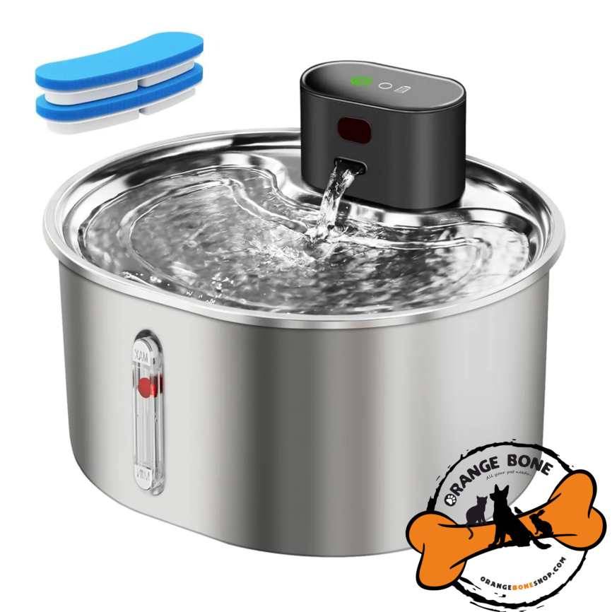 ظرف آب استیل اتوماتیک شارژی گربه WF300 (3/2 لیتر)