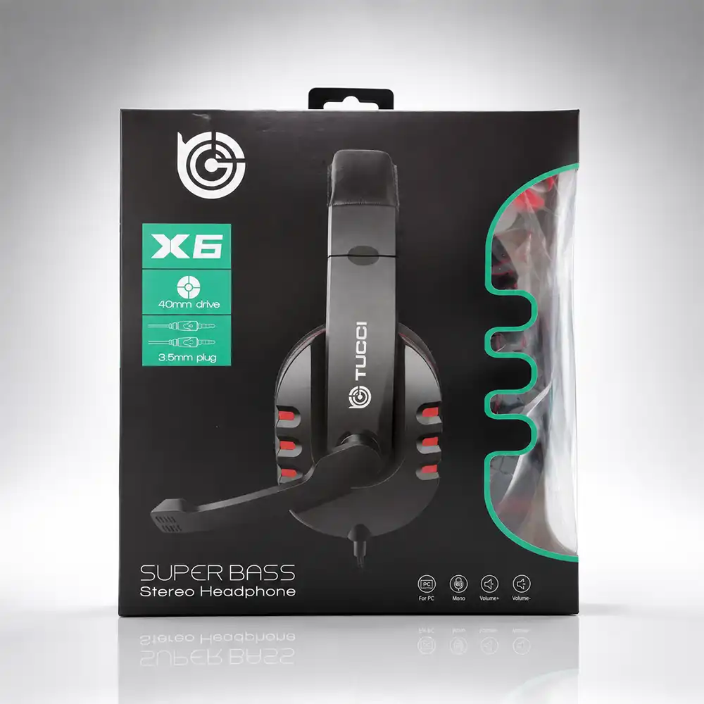 هدست سیمی گیمینگ (SUPER_BASS) مدل X6