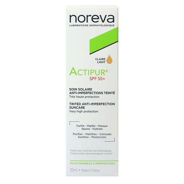 کرم ضد آفتاب رنگی لایت اکتی‌پور نوروا Noreva SPF 50