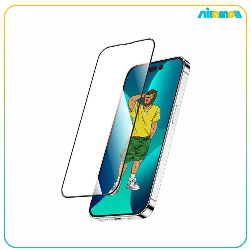 گلس گرین لاین مدل 3D Silicone HD مناسب برای گوشی موبایل iPhone 13/13Pro/14