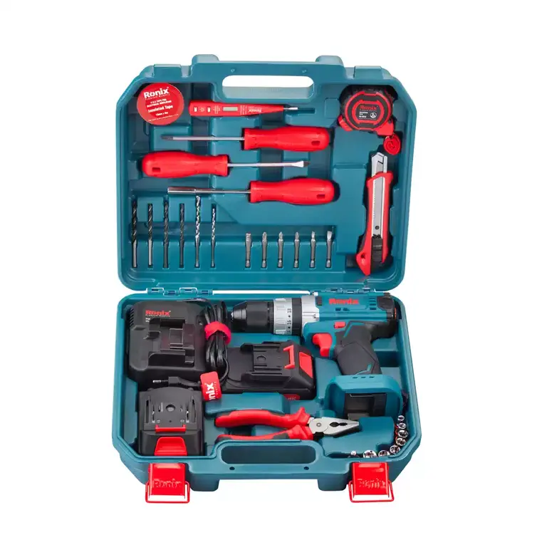 کیت دریل شارژی 16 ولت - 33 پارچه مدل: RS-8615 | رونیکس