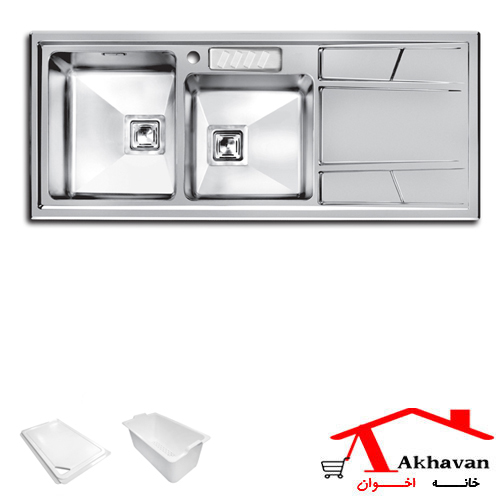 سینک ظرفشویی توکار کد 302S اخوان