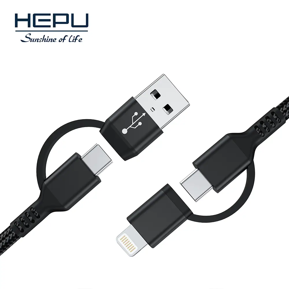 کابل شارژ 4 کاره HEPU مدل HP-016