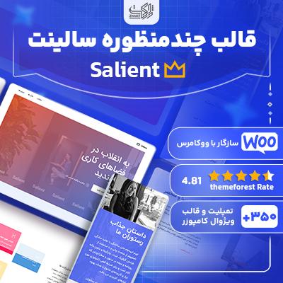 قالب سالینت، خرید قالب چند‌ منظوره سالینت Salient نسخه اصلی فارسی