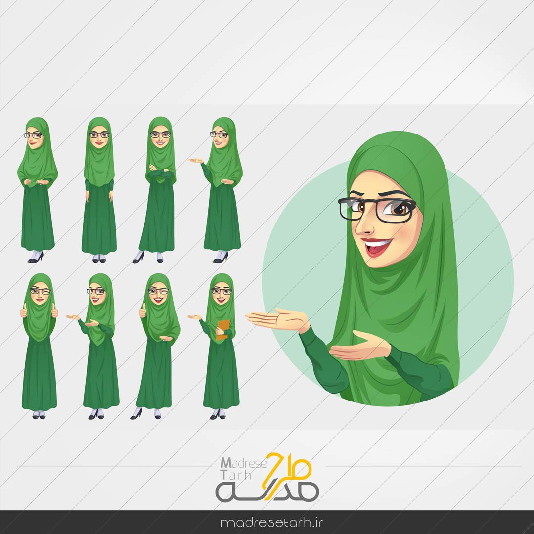 وکتور کاراکتر دختر