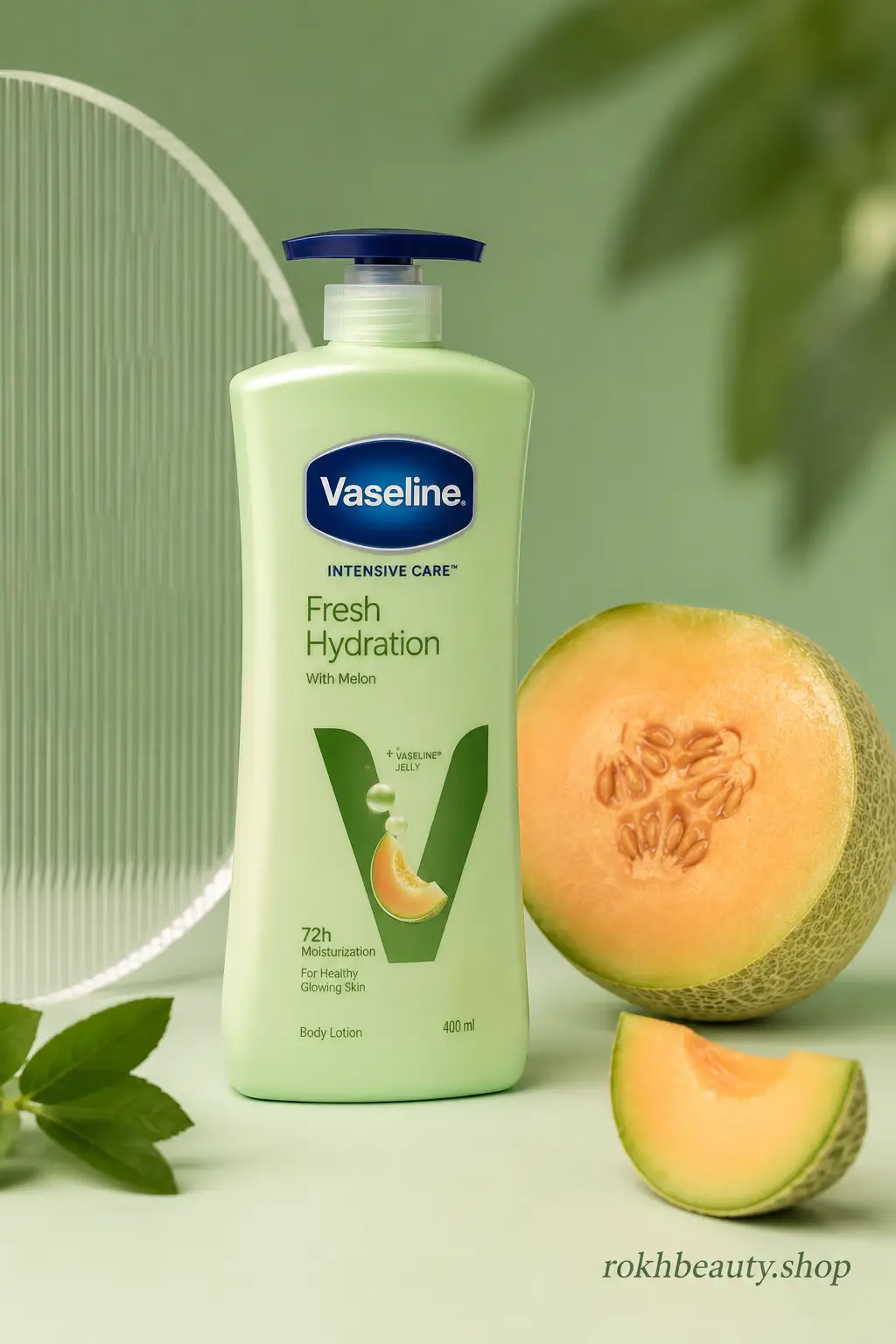 لوسیون بدن زنانه وازلین طالبی Aloe Soothe