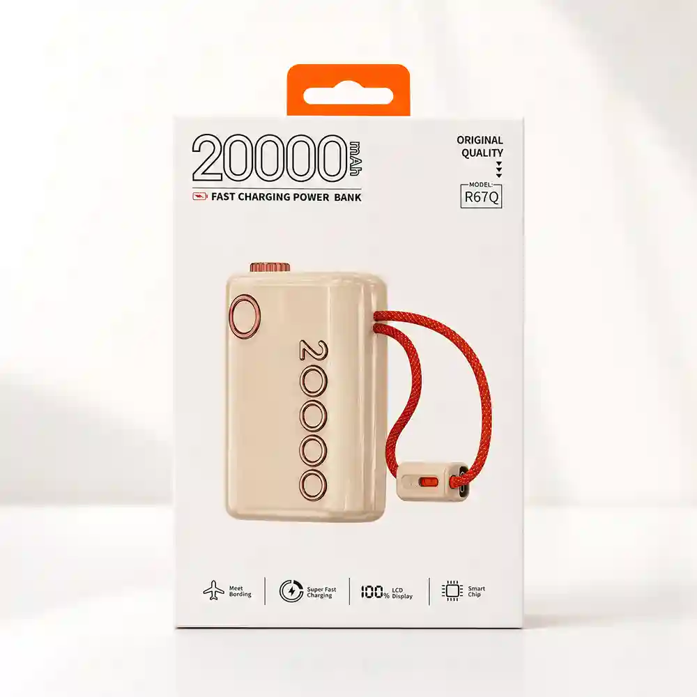 پاوربانک گجبی (Gjby) مدل R67Q ظرفیت 20000میلی آمپر