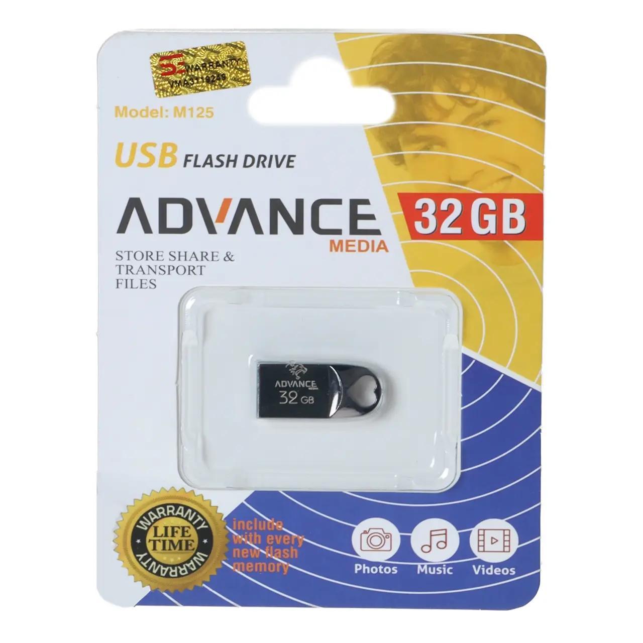فلش مموری Advance Media مدل M125 USB2.0 ظرفیت 32GB - مشکی