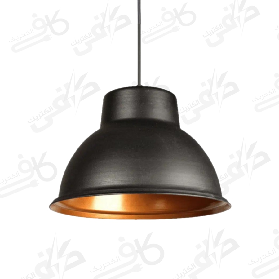چراغ سوله ای آویز تزیینی کوچک مشکی طلایی کد 102