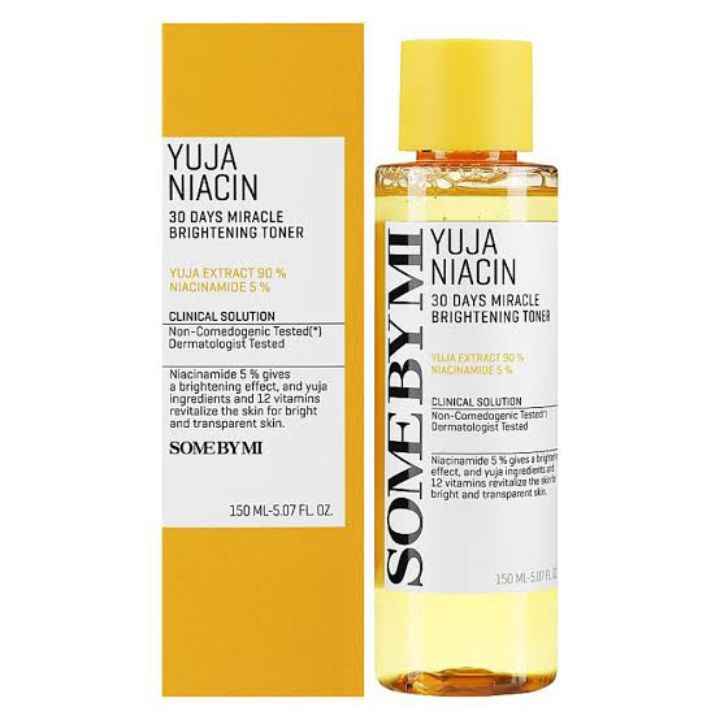 تونر روشن‌کننده یوجا نیاسین سام بای می | Some By Mi Yuja Niacin Brightening Toner | روشن، شاداب و درخشان در ۳۰ روز