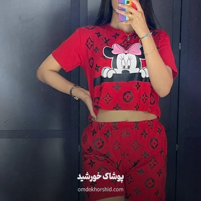 کراپ شورتک میکی موس