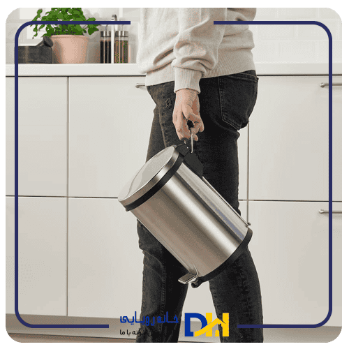 سطل استیل پدالی ایکیا SNÖRPA