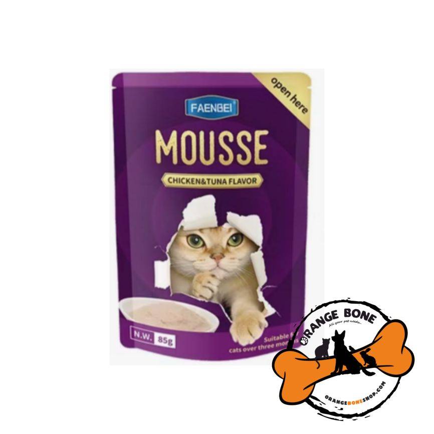 پوچ گربه فنبی Mousse طعم مرغ و تن
