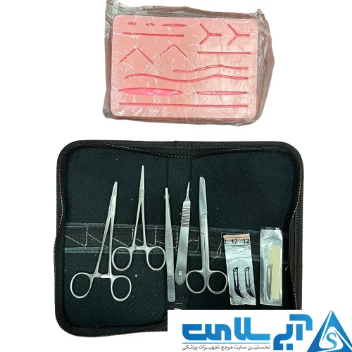 ست تمرین بخیه کامل به همراه کیف