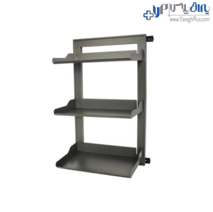 جای البسه و کفش سه طبقه ریل از پهلو ملونی 8024