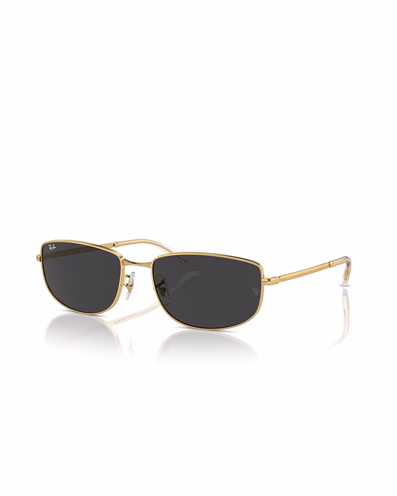 عینک آفتابی زنانه ریبن مدل RayBan RB3732 - فريم طلايي عدسي مشكي