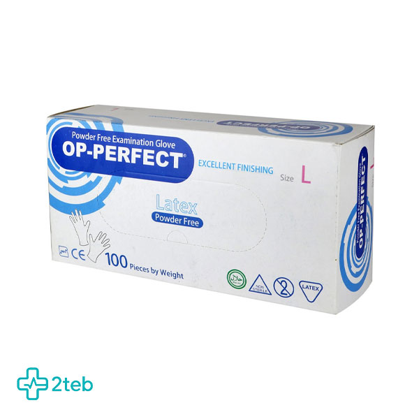 دستکش لاتکس مدل OP-PERFECT سایز L