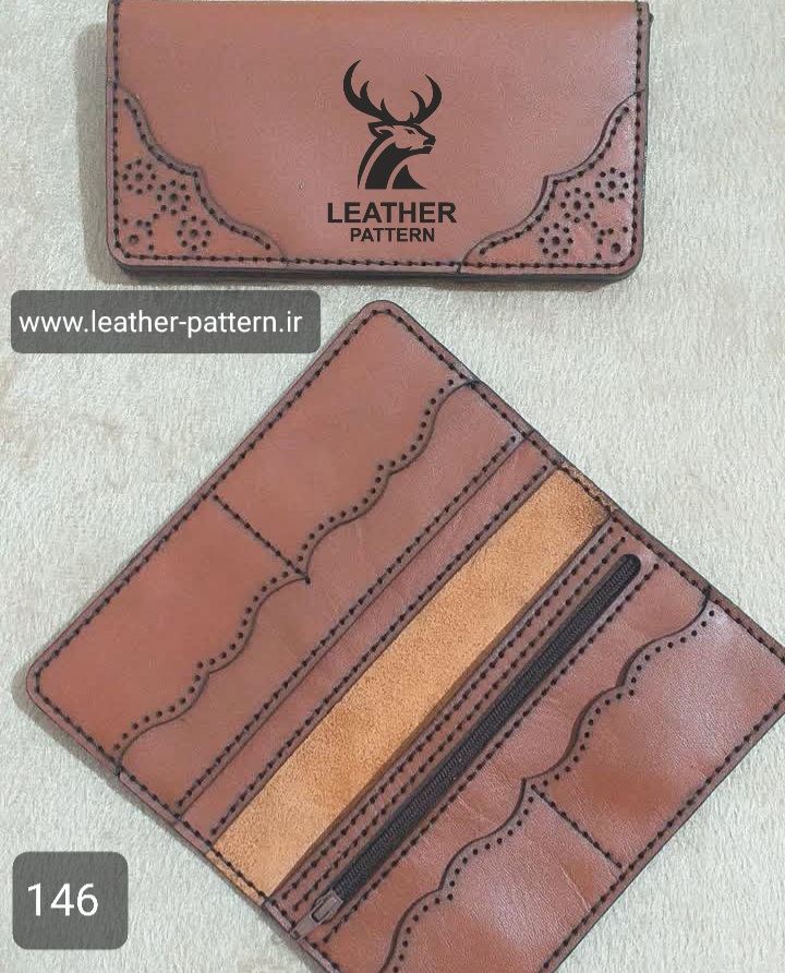 الگو کیف پول چرم کد P-146