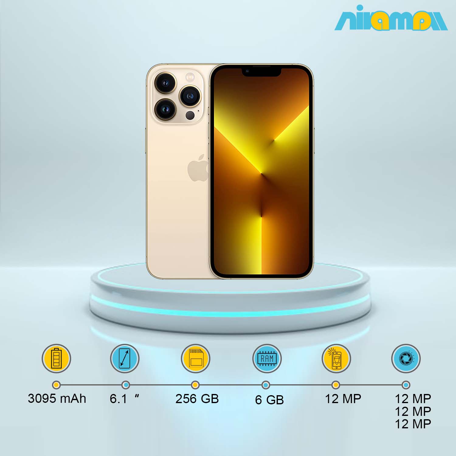 گوشی موبایل اپل مدل iPhone 13 Pro دو سیم‌ کارت ظرفیت 256 گیگابایت و رم6 گیگابایت