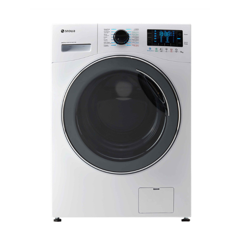 ماشین لباسشویی اسنوا مدل SWM-94W51 ظرفیت 9 کیلوگرم موتور BLDC دارای بخارشو اینترنت اشیا