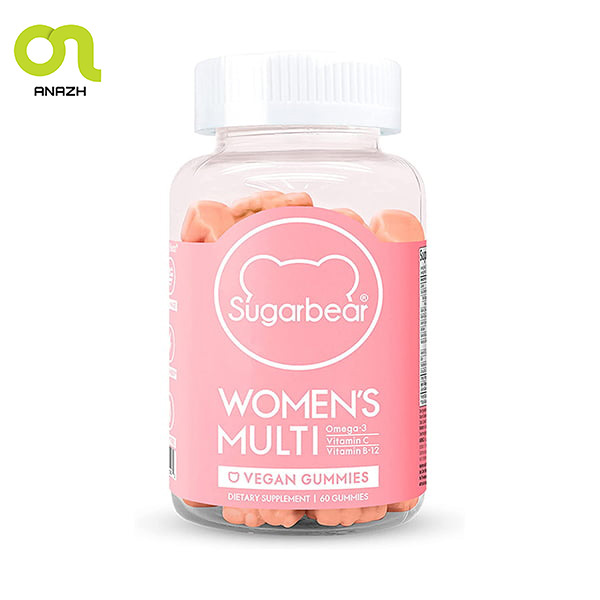پاستیل مولتی ویتامین بانوان شوگربیر (انقضا 4/2023) Sugar bear multi women-اناژ