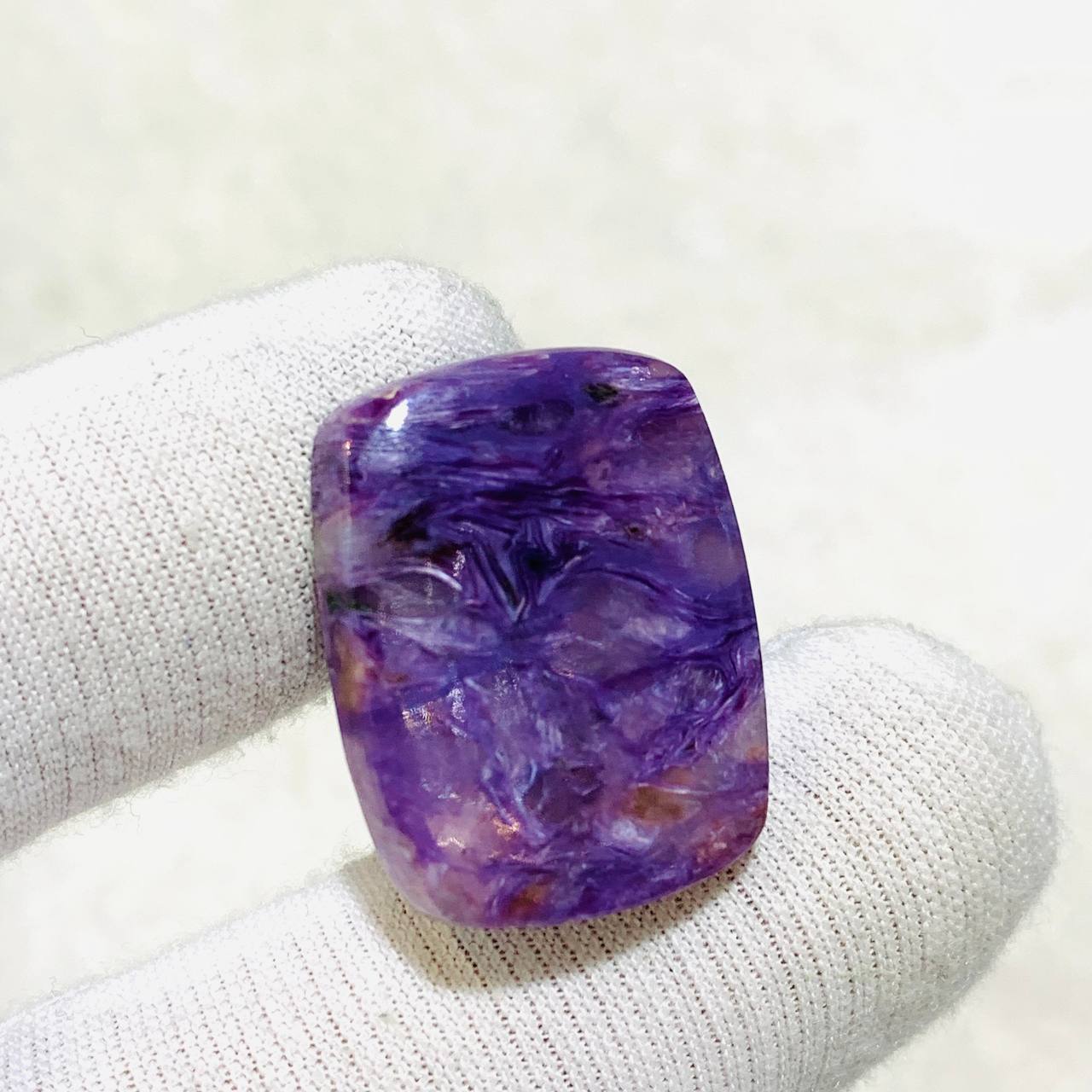 نگین چاروئيت طبيعى اصل سایز 20*26 میلی‌متر