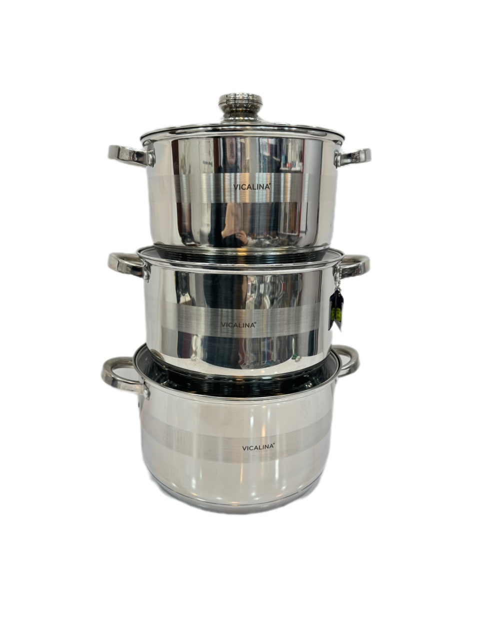 ست قابلمه استیل6 پارچه ویکالینا مدلVL-675