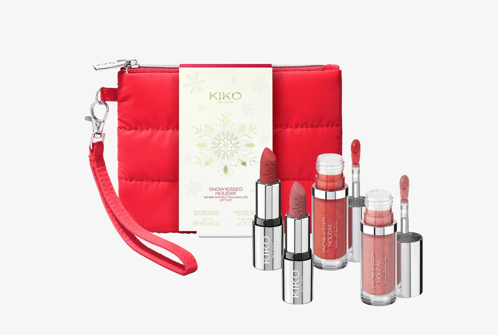 ست هدیه لب کیکو میلانو Snow-Kissed Holiday Never Without You Mini Lips Gift Set