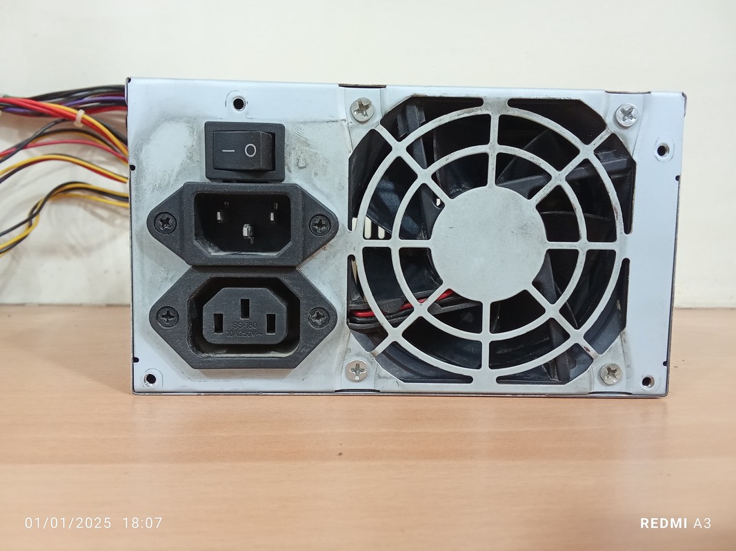 پاور 24پین MEC مدل MEC 500W/6250-استوک(حداکثر توان 380 وات)