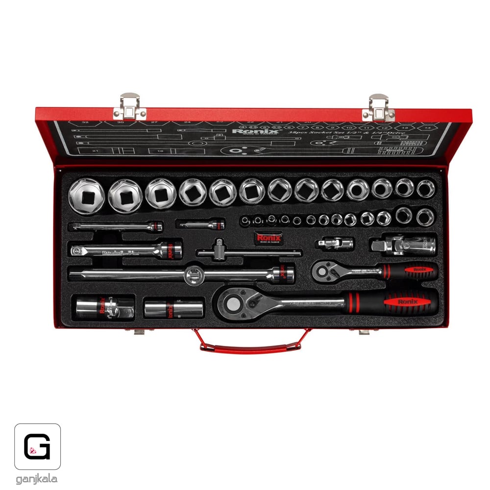 مجموعه بکس 38 عددی RH-2638 رونیکس