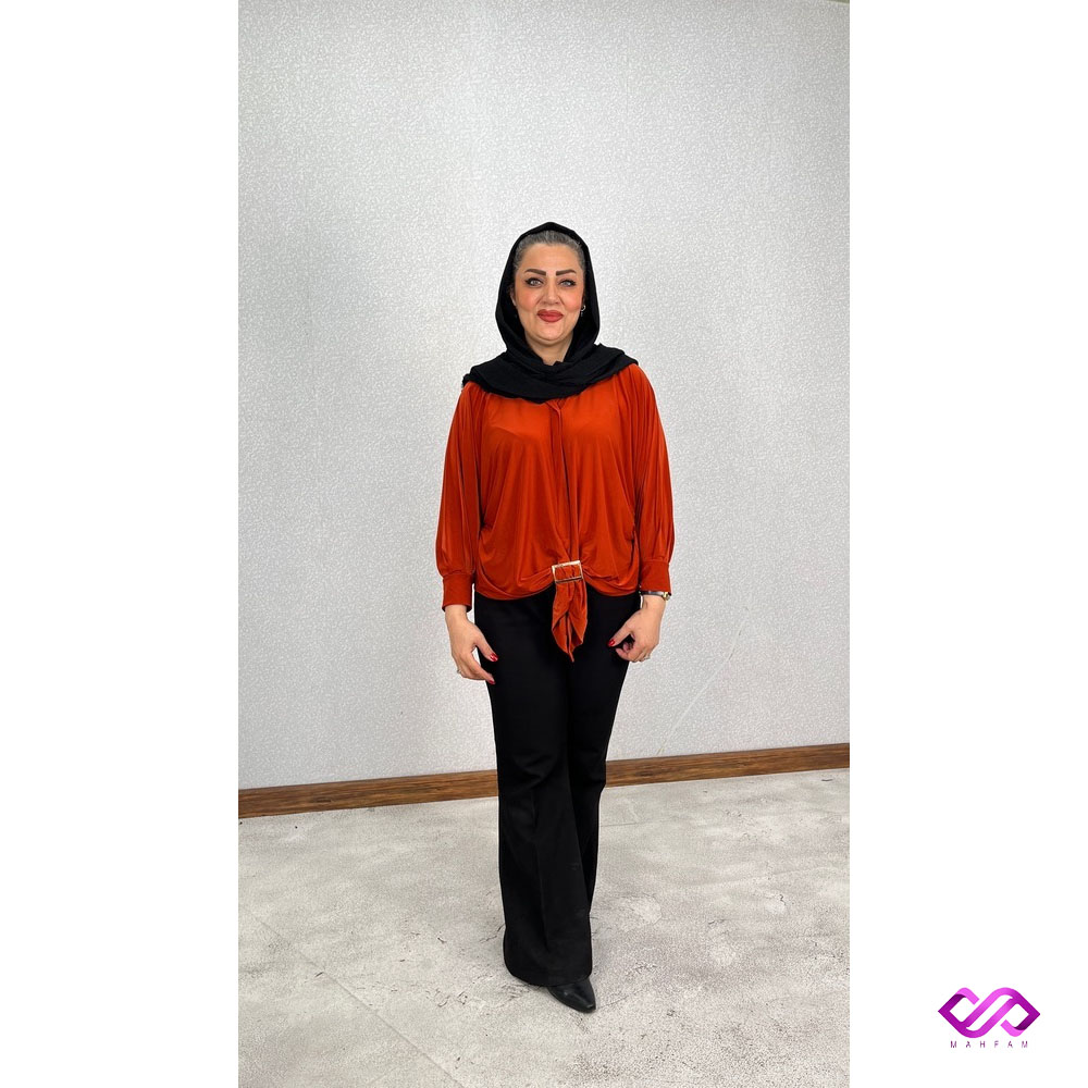 شومیز سکگ دار کیمونو - قرمز